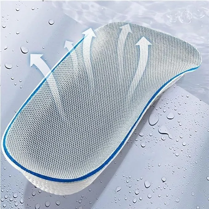 2 Pairs Orthopedic High Pads 1.0,Height Increase Insoles, Orthopedic high Pads for Men Women,Soft Arch Support Insoles for Flat Feet (Black, 0.98in/2.5cm)