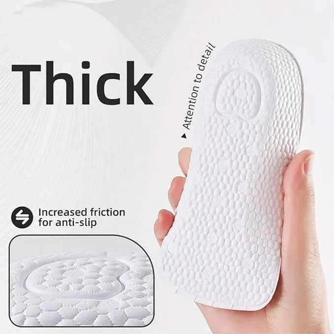 2 Pairs Orthopedic High Pads 1.0,Height Increase Insoles, Orthopedic high Pads for Men Women,Soft Arch Support Insoles for Flat Feet (Black, 0.98in/2.5cm)