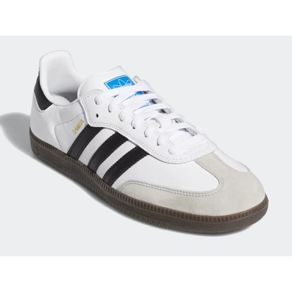 Adidas Samba ADV Shoes - Mens White/Black/Gum
