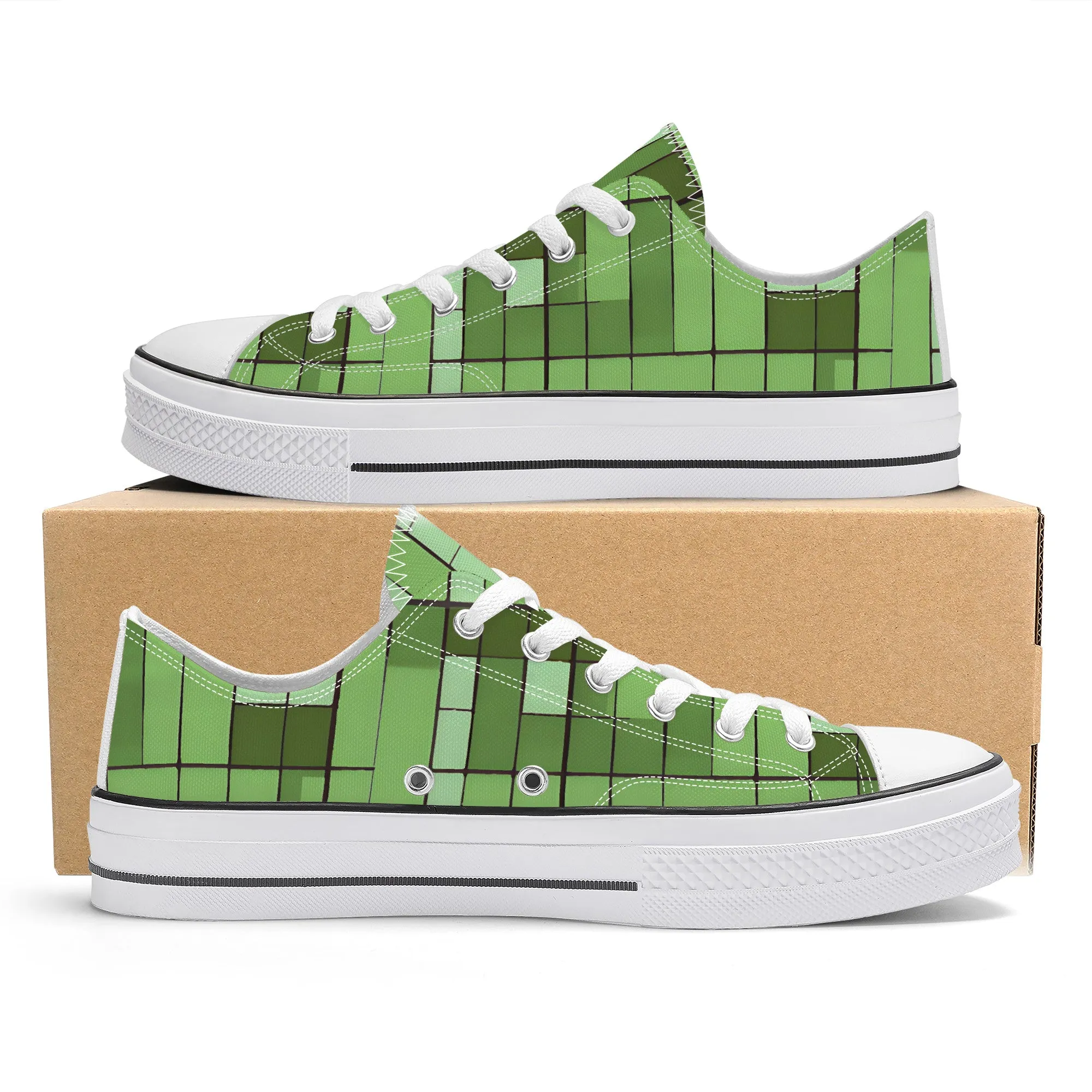 Bamboo Forest Low Top Canvas Shoes