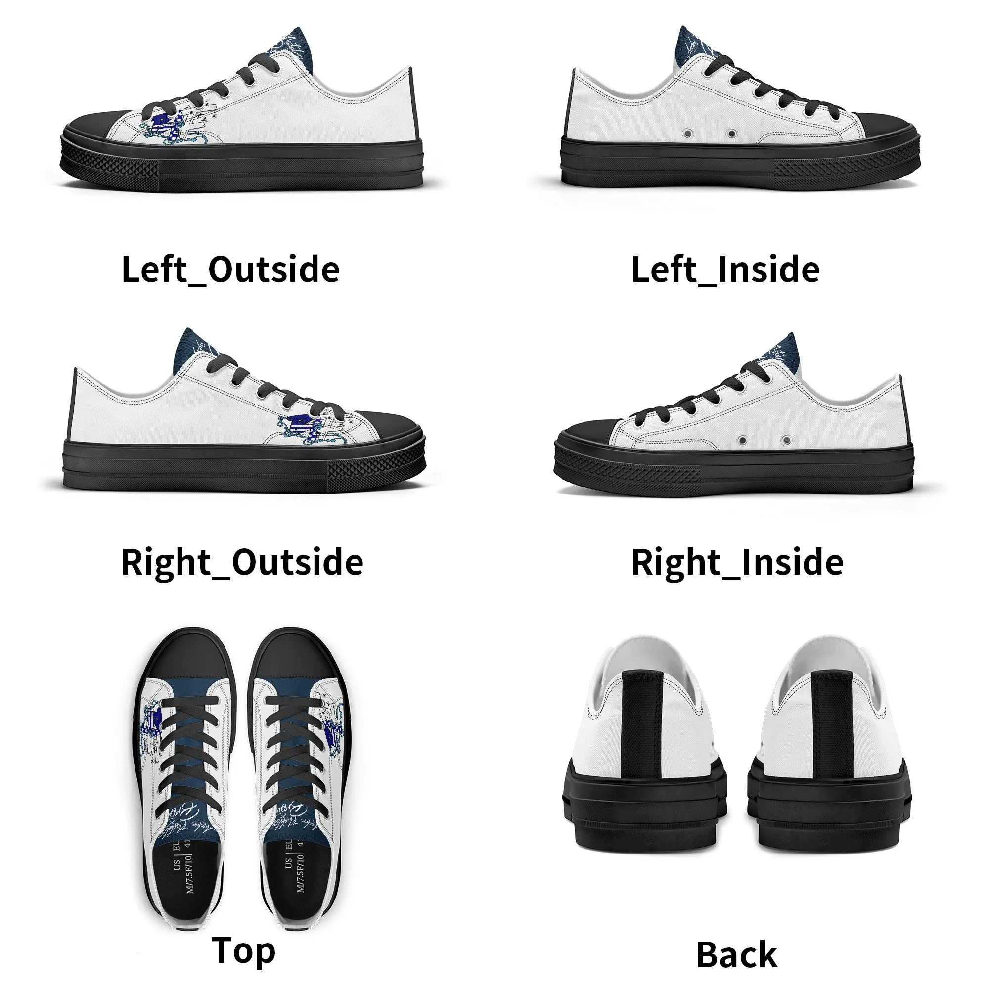 Black Insect Famili Women's Classic Low Top Canvas Shoes