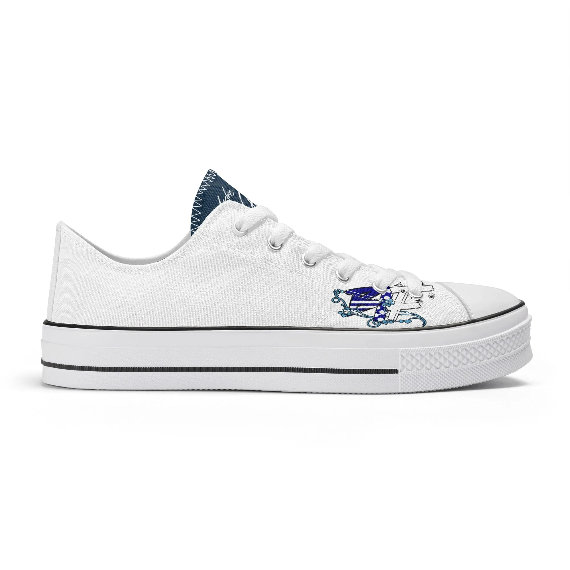 Black Insect Famili Women's Classic Low Top Canvas Shoes
