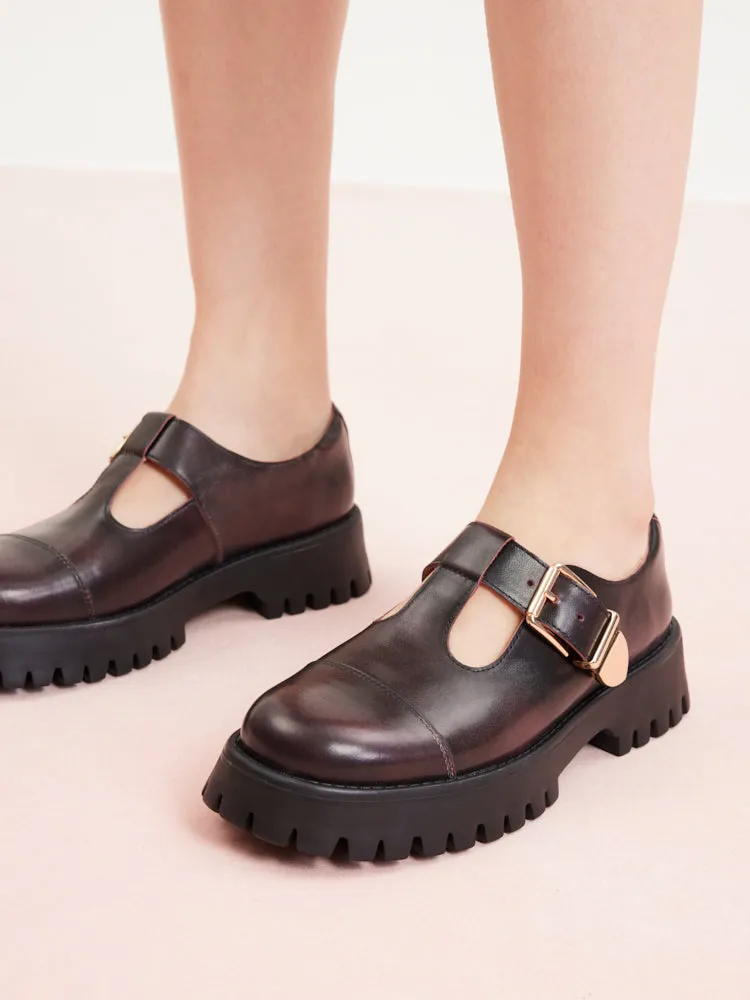 Blanquer T-Bar Mary Jane Loafers
