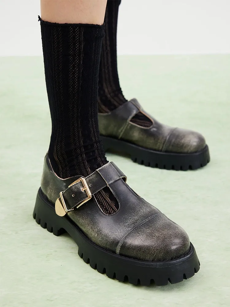 Blanquer T-Bar Mary Jane Loafers