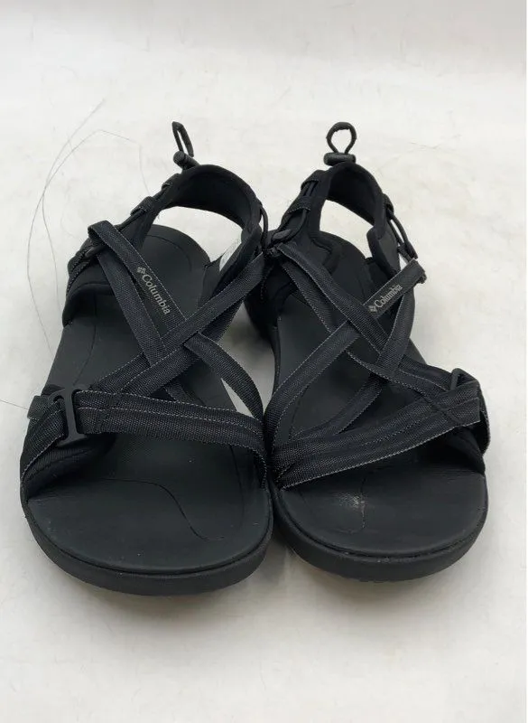 Columbia Women's Black Open Toe Strappy Sandals - Size 9