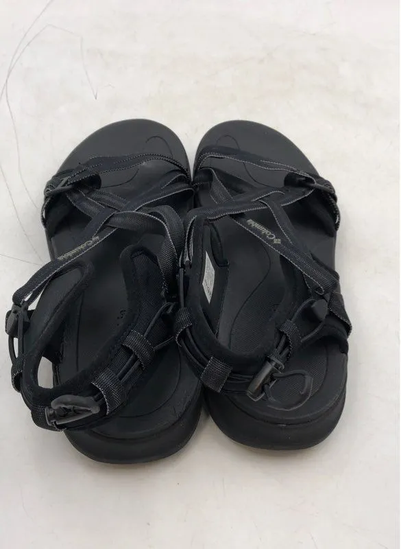 Columbia Women's Black Open Toe Strappy Sandals - Size 9