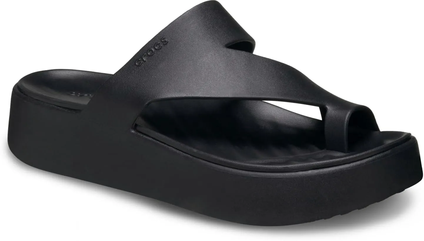 Crocs Women's Getaway Toe Loop Platform Sandals, LiteRide Comfort