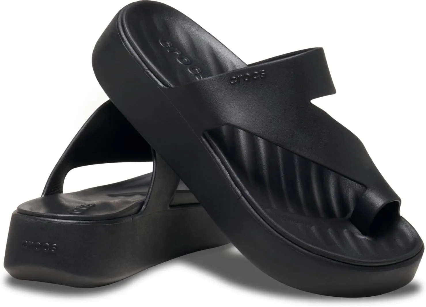 Crocs Women's Getaway Toe Loop Platform Sandals, LiteRide Comfort