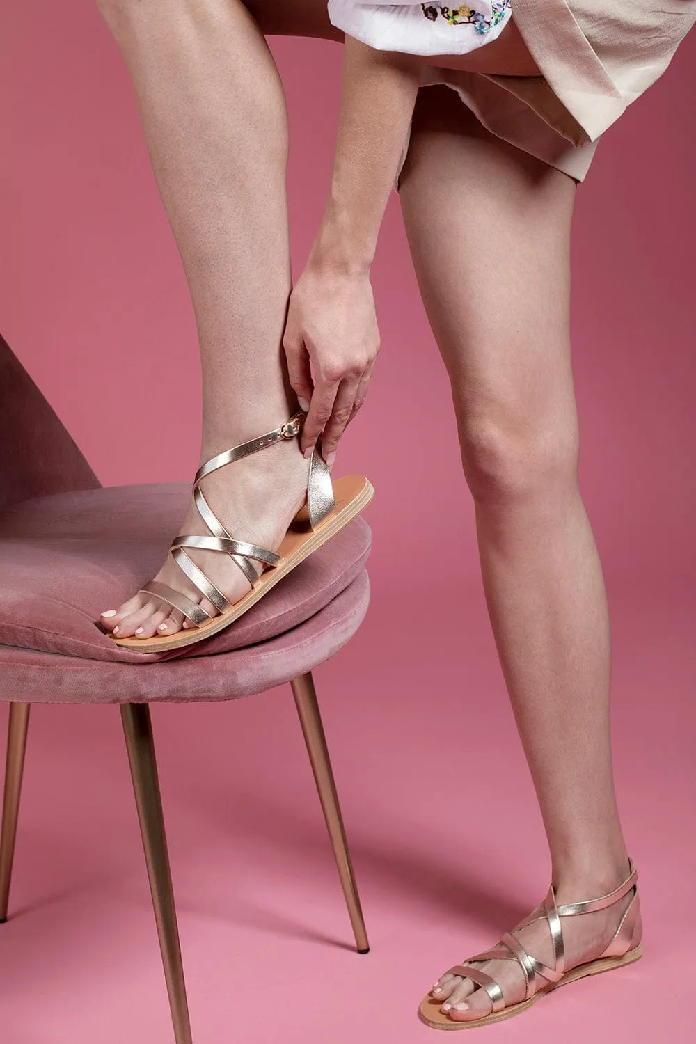Delia Strappy Flat Sandal