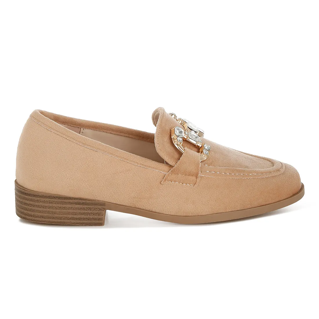 Diamante Embellished Horsebit Loafers