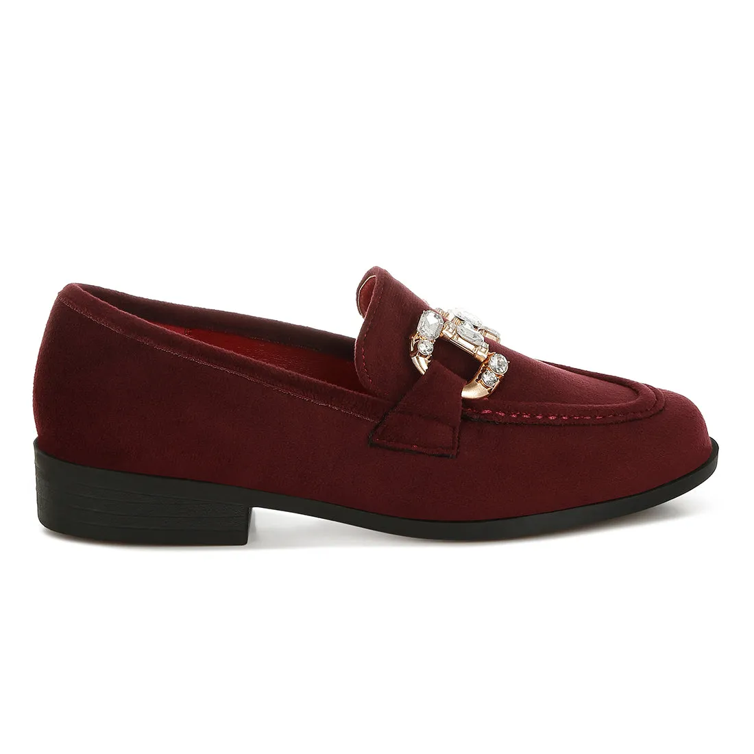Diamante Embellished Horsebit Loafers