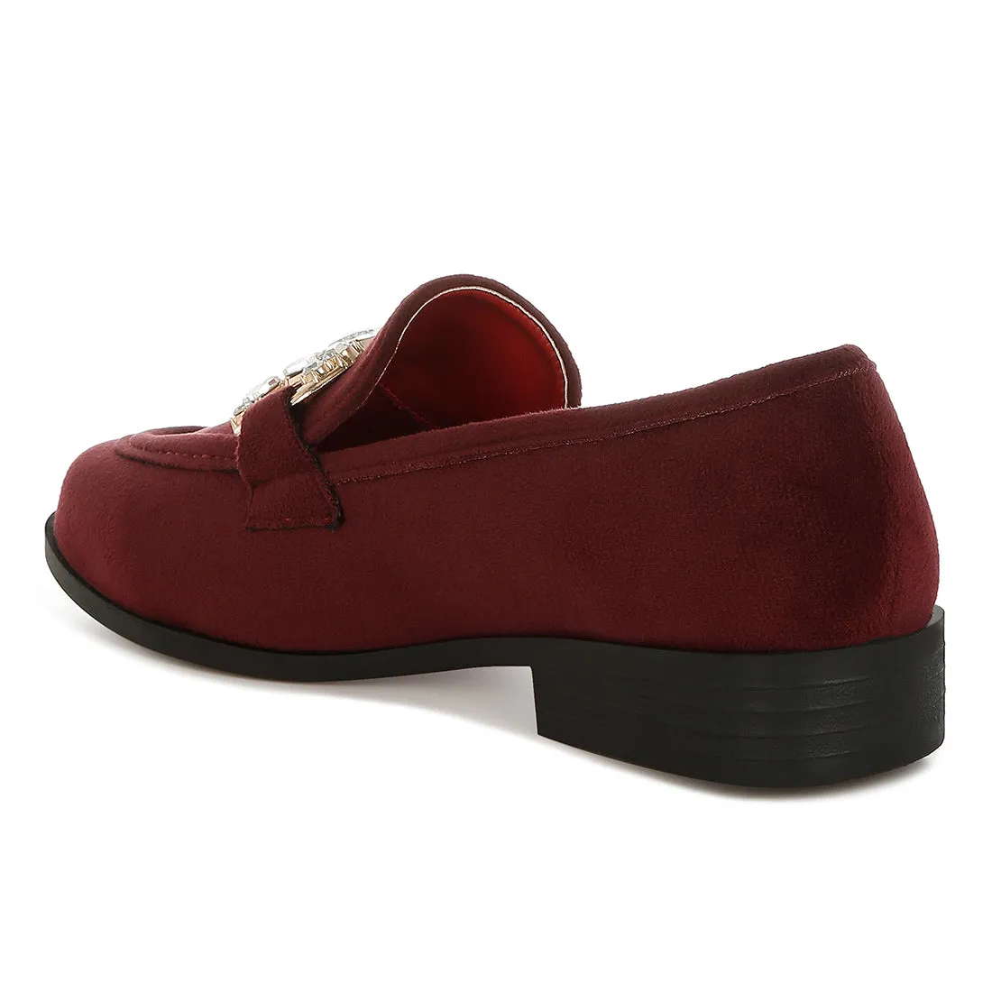 Diamante Embellished Horsebit Loafers