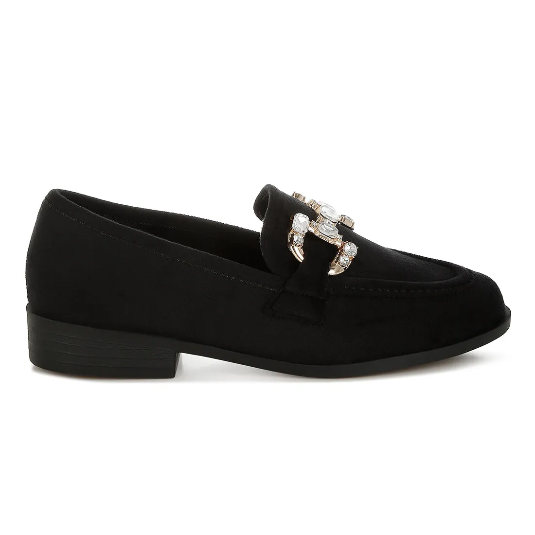 Diamante Embellished Horsebit Loafers
