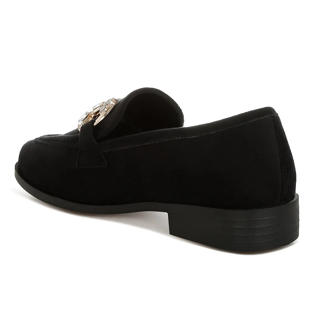 Diamante Embellished Horsebit Loafers
