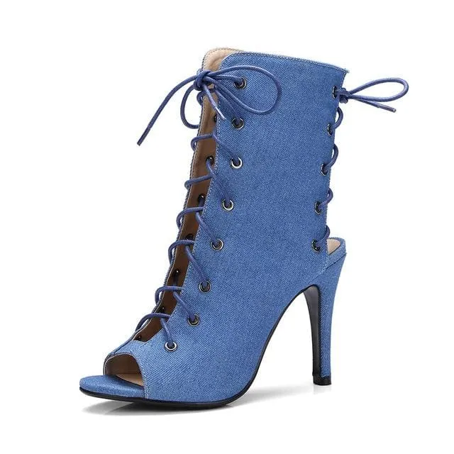 European Style Ankle Strap Women High Heel