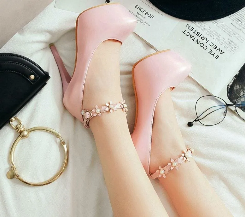 Extreme High Heels Thin with Buckle