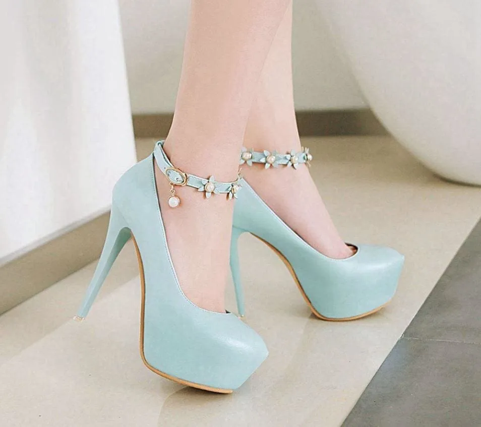 Extreme High Heels Thin with Buckle