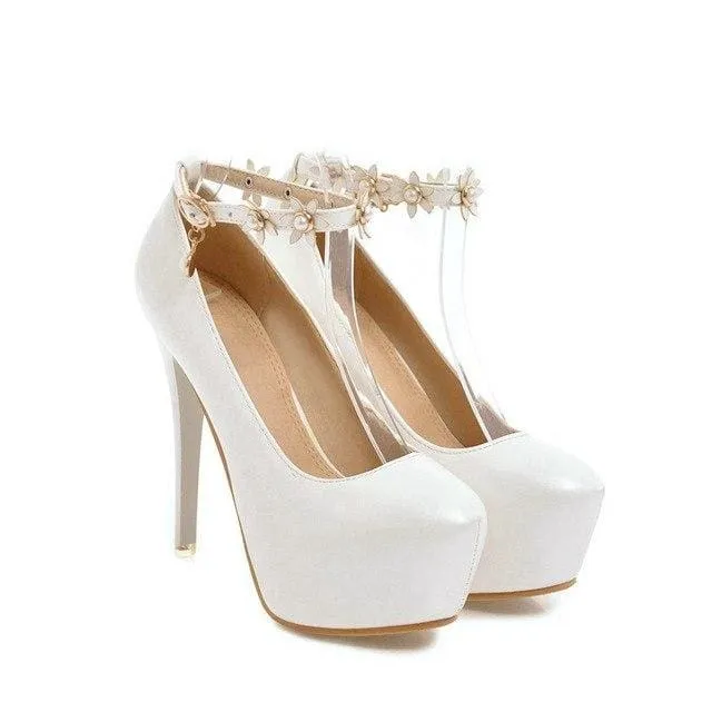 Extreme High Heels Thin with Buckle