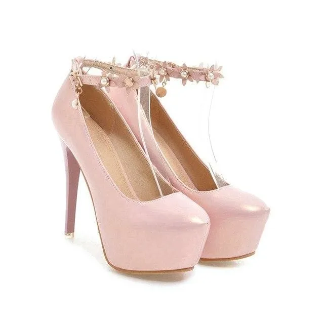 Extreme High Heels Thin with Buckle