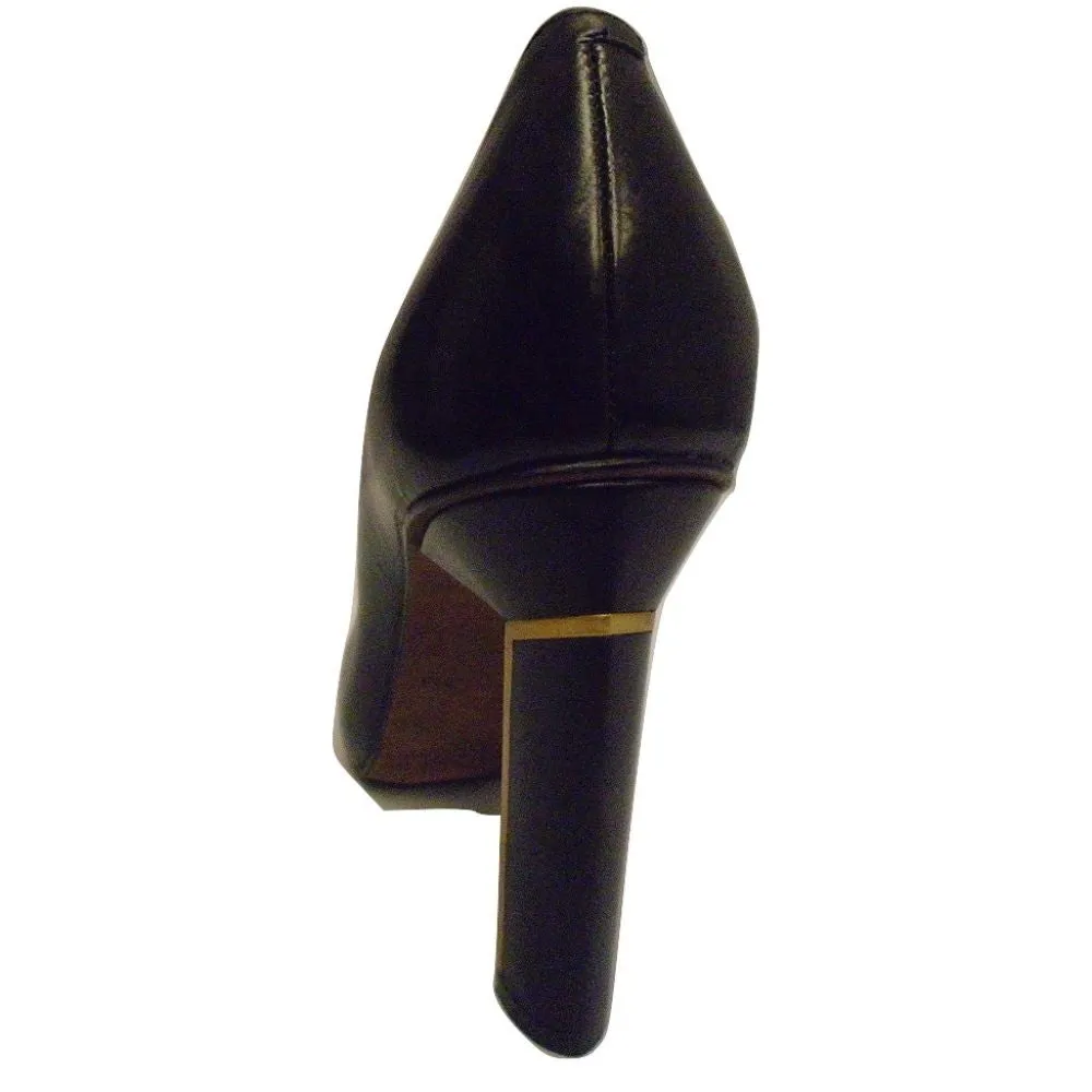 Freda Black Leather Derek Lam Pumps