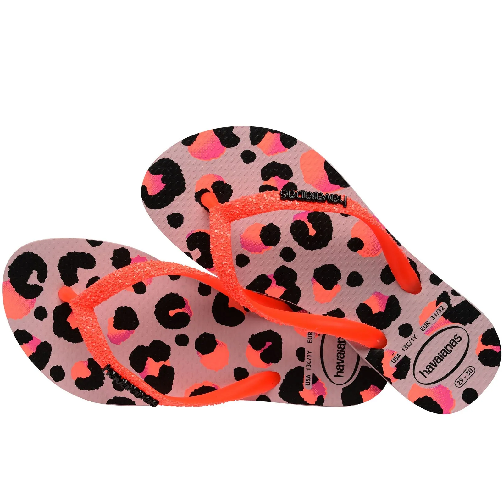 Havaianas Womens Slim Glitter Trendy Flip Flops