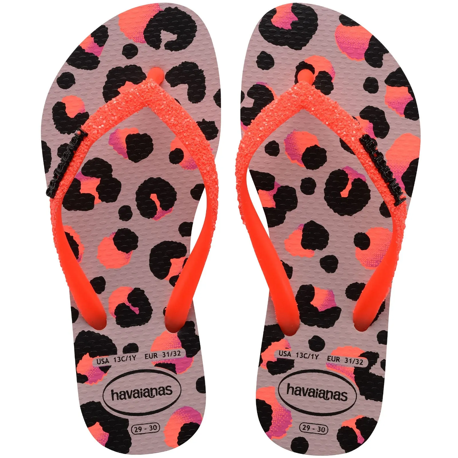 Havaianas Womens Slim Glitter Trendy Flip Flops