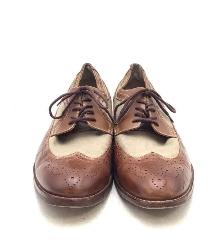 Johnston & Murphy Men's Garner 20-1820 Brown Wingtip Oxford Dress Shoes - Sz 13M
