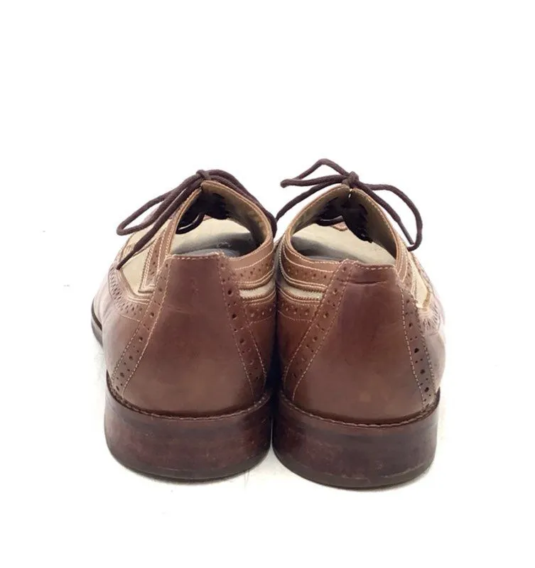 Johnston & Murphy Men's Garner 20-1820 Brown Wingtip Oxford Dress Shoes - Sz 13M