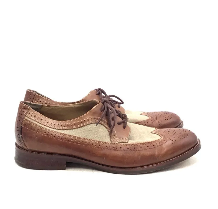 Johnston & Murphy Men's Garner 20-1820 Brown Wingtip Oxford Dress Shoes - Sz 13M