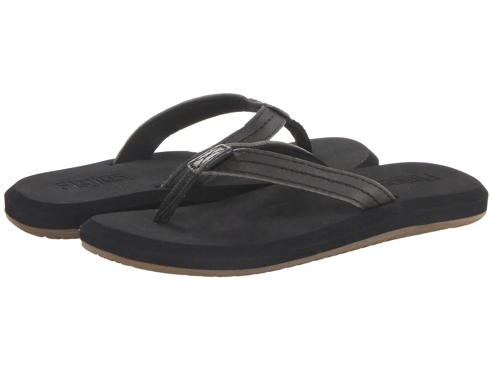 Kids Flojos Flip Flops " Peyton" Black 02-54 Final Sale