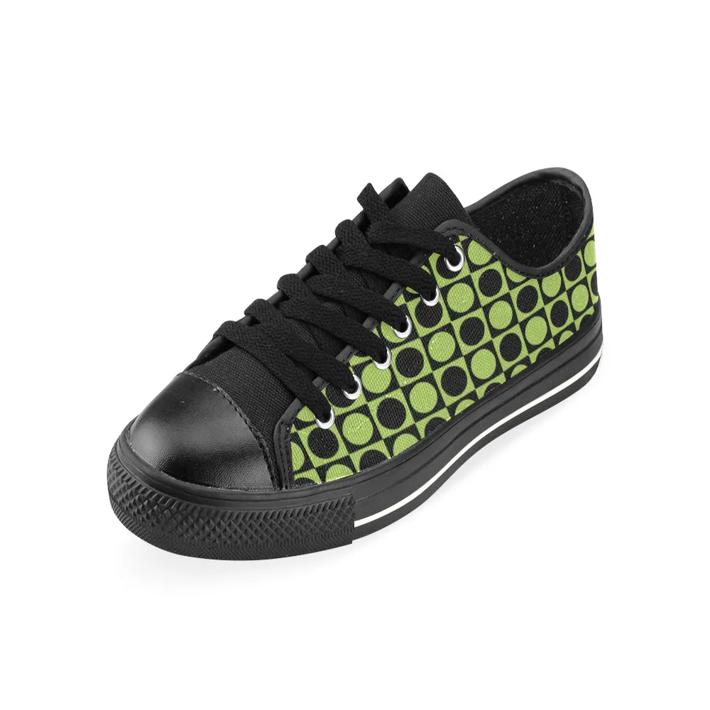 Kids's Polka  Print Canvas Low Top Shoes