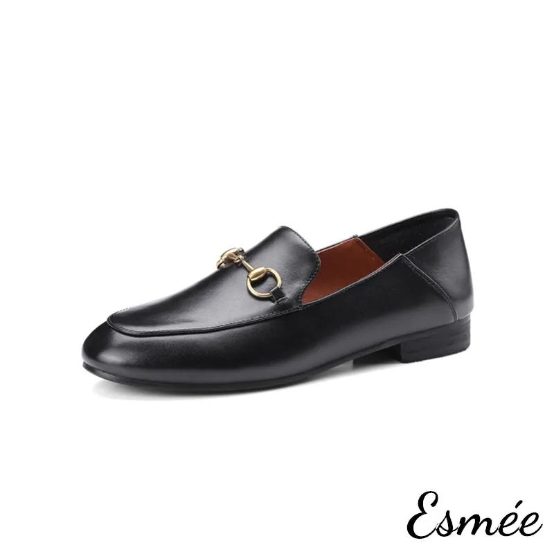 Leather Horsebit Loafers