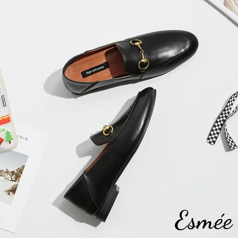 Leather Horsebit Loafers