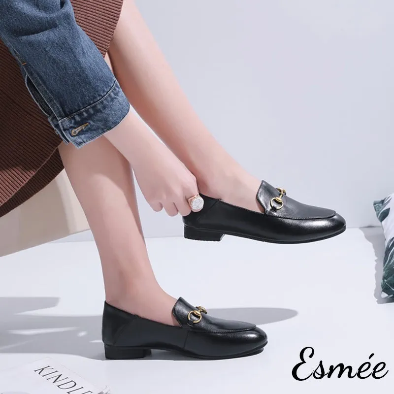 Leather Horsebit Loafers
