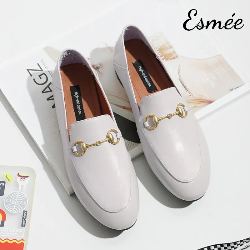 Leather Horsebit Loafers