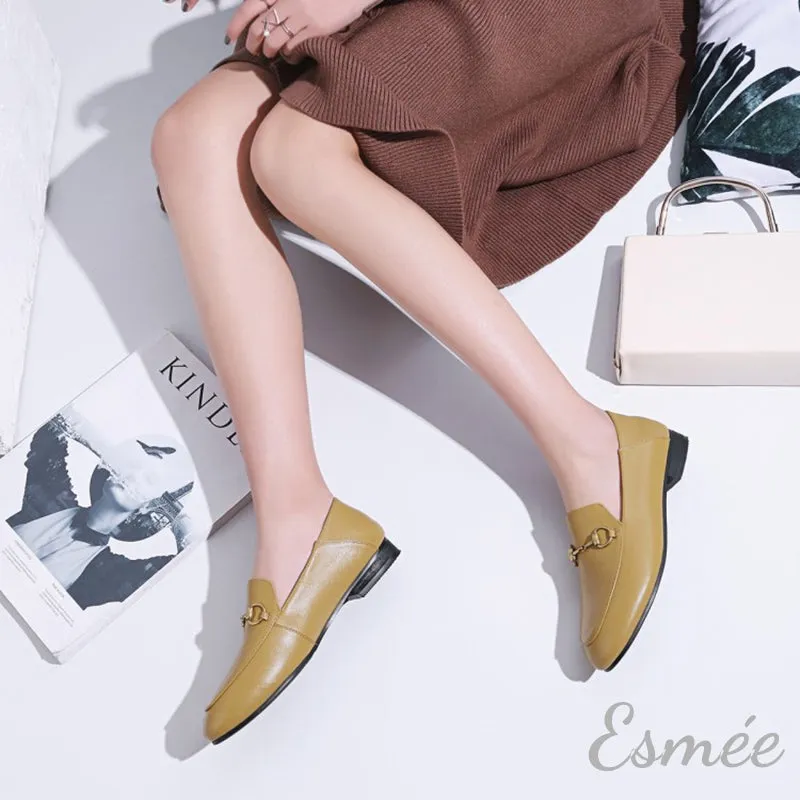 Leather Horsebit Loafers