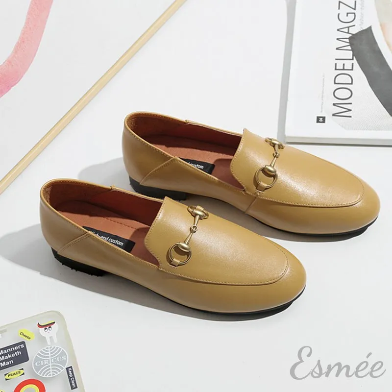 Leather Horsebit Loafers
