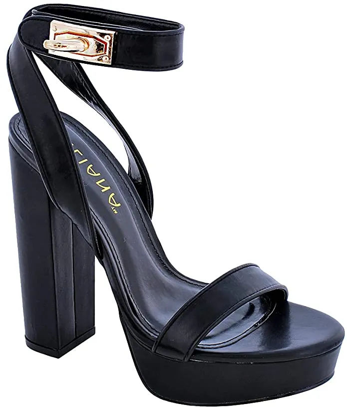 Liliana Yuko-77 Chunky Platform Heels