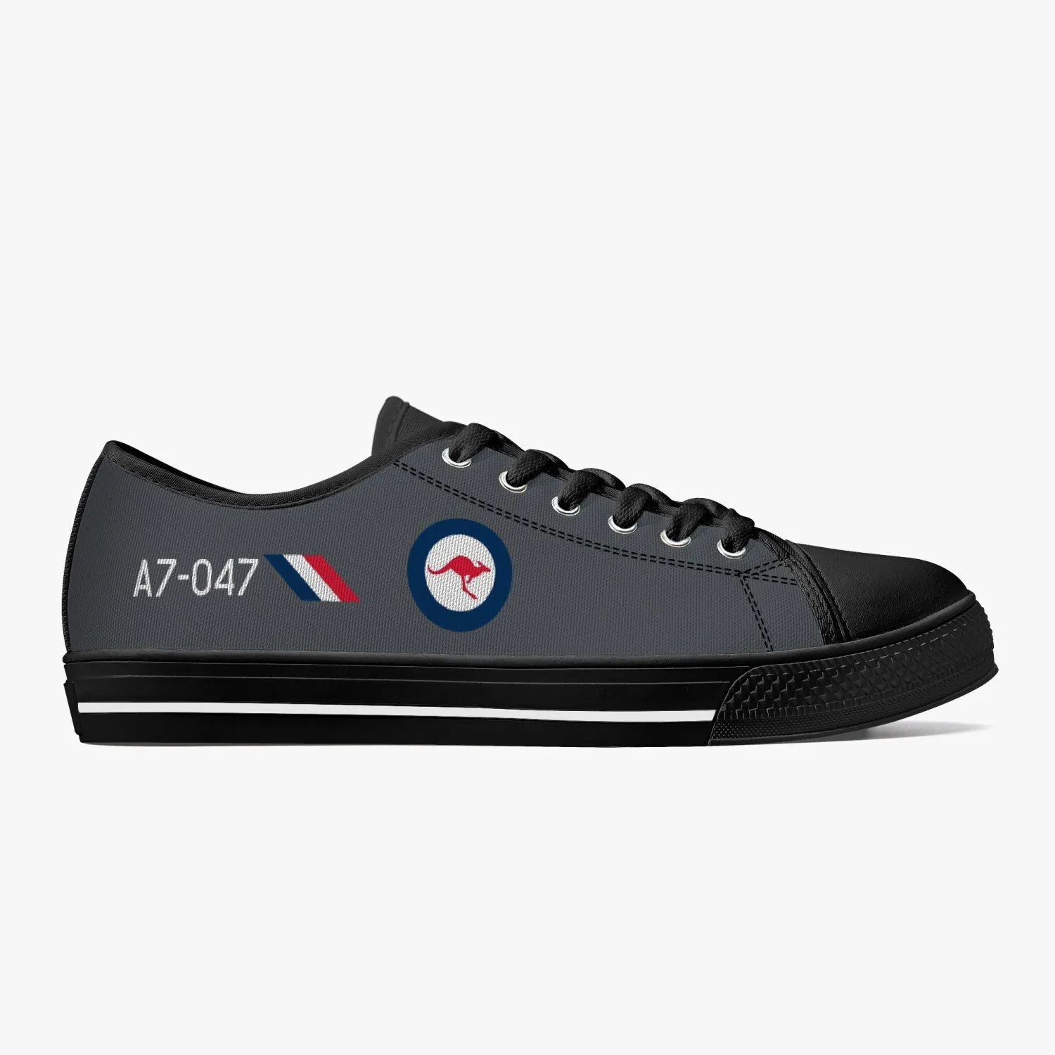 Macchi  "A7-047" Low Top Canvas Shoes (Grey)