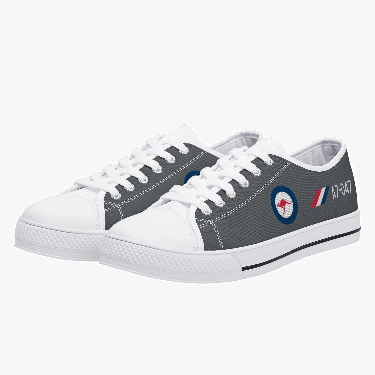 Macchi  "A7-047" Low Top Canvas Shoes (Grey)