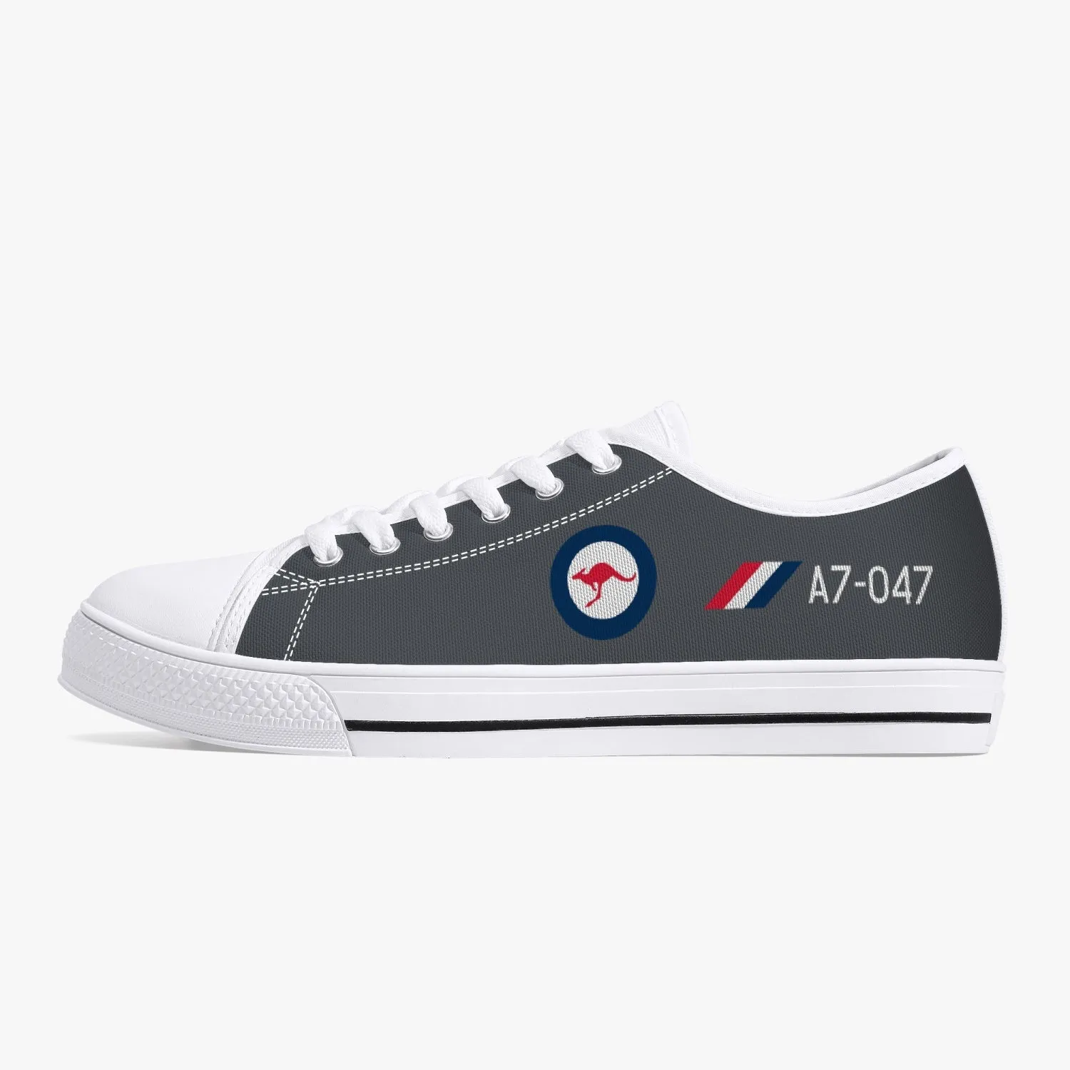 Macchi  "A7-047" Low Top Canvas Shoes (Grey)