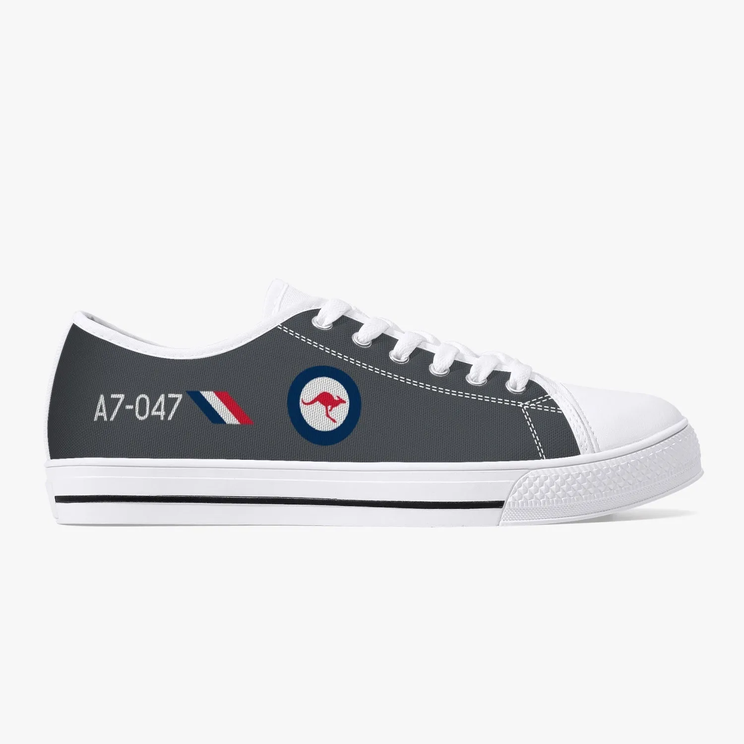 Macchi  "A7-047" Low Top Canvas Shoes (Grey)