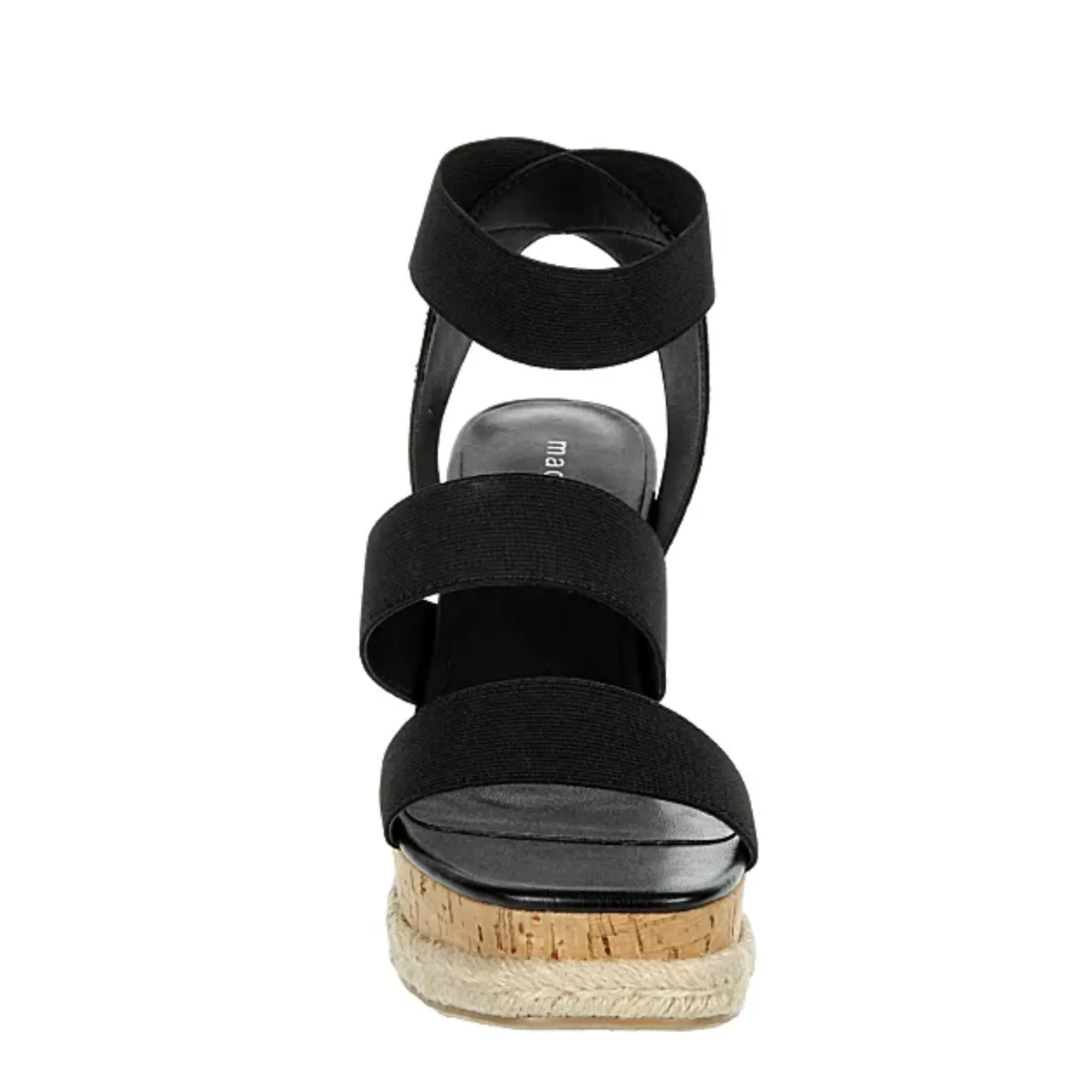 Madden Girl Women's Strappy Cork Wedge Platform Heel Sandals