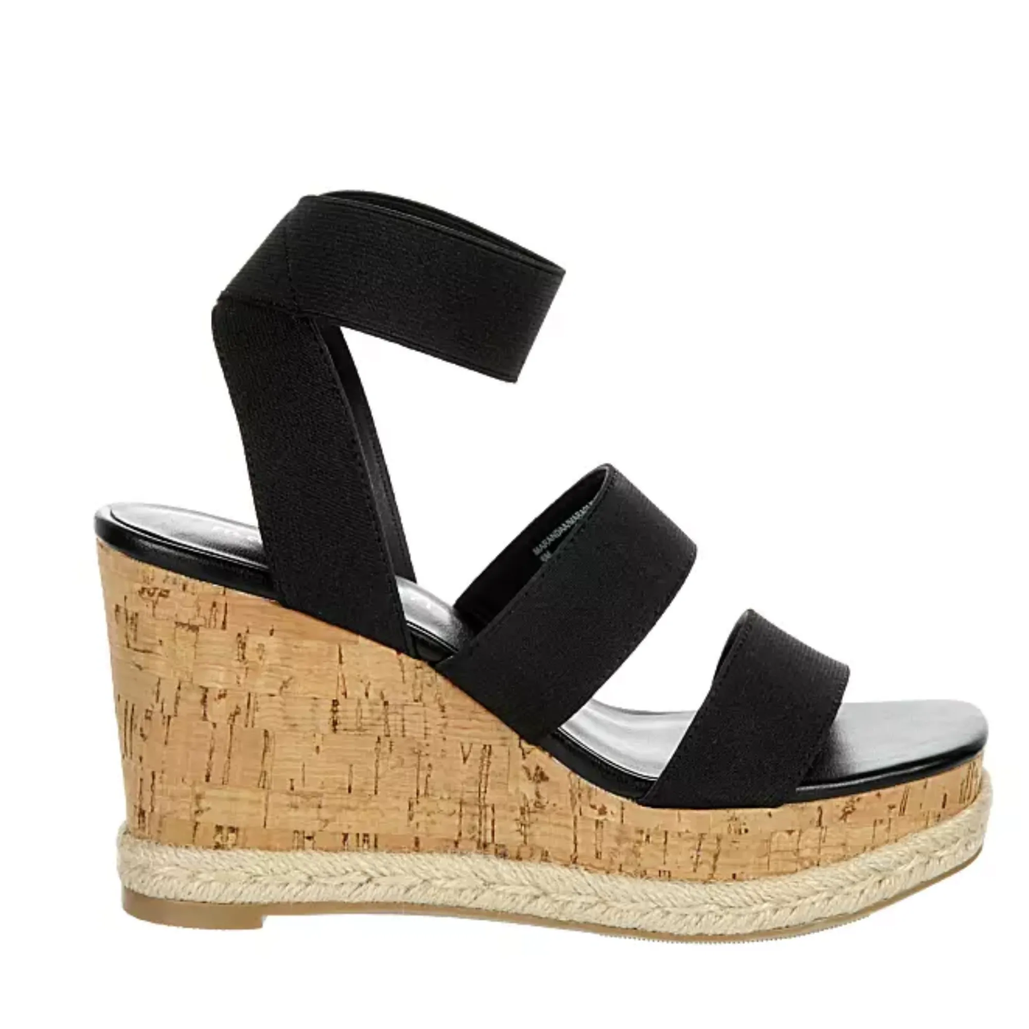 Madden Girl Women's Strappy Cork Wedge Platform Heel Sandals