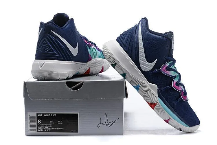 Nike Kyrie 5 Blue Camoplage Men Basketball Shoes !!! CYBER MONDAY SALE !!!