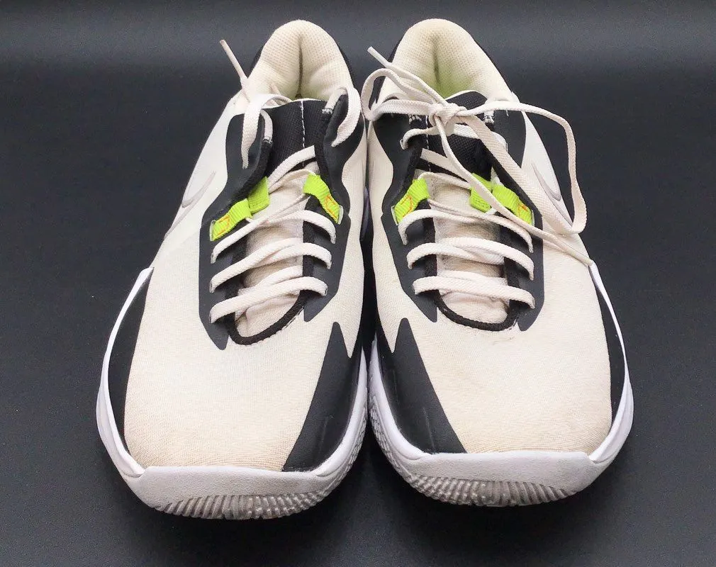 Nike Men's Precision 6 White Black Basketball Athletic Shoes - Size 11