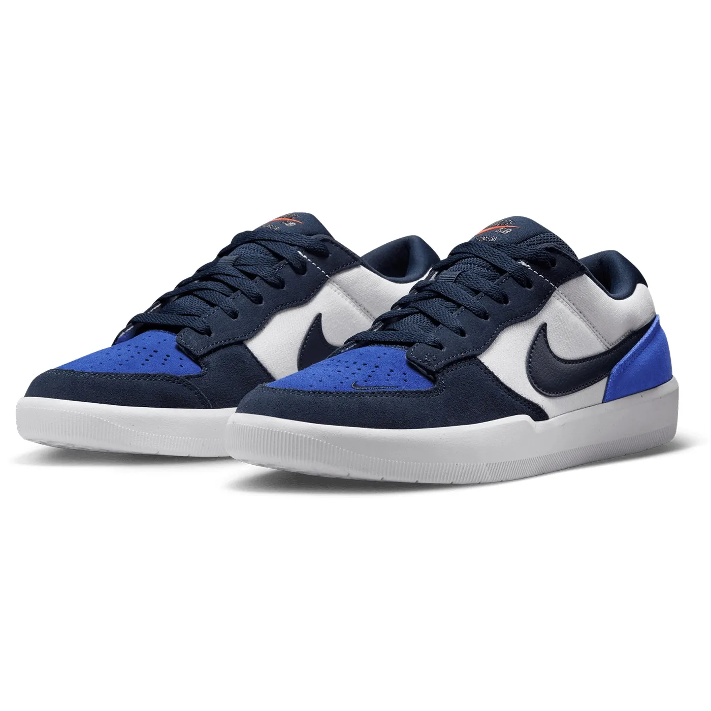 Nike SB Force 58 Shoes - Obsidian /Obsidian - White - Hyper Royal
