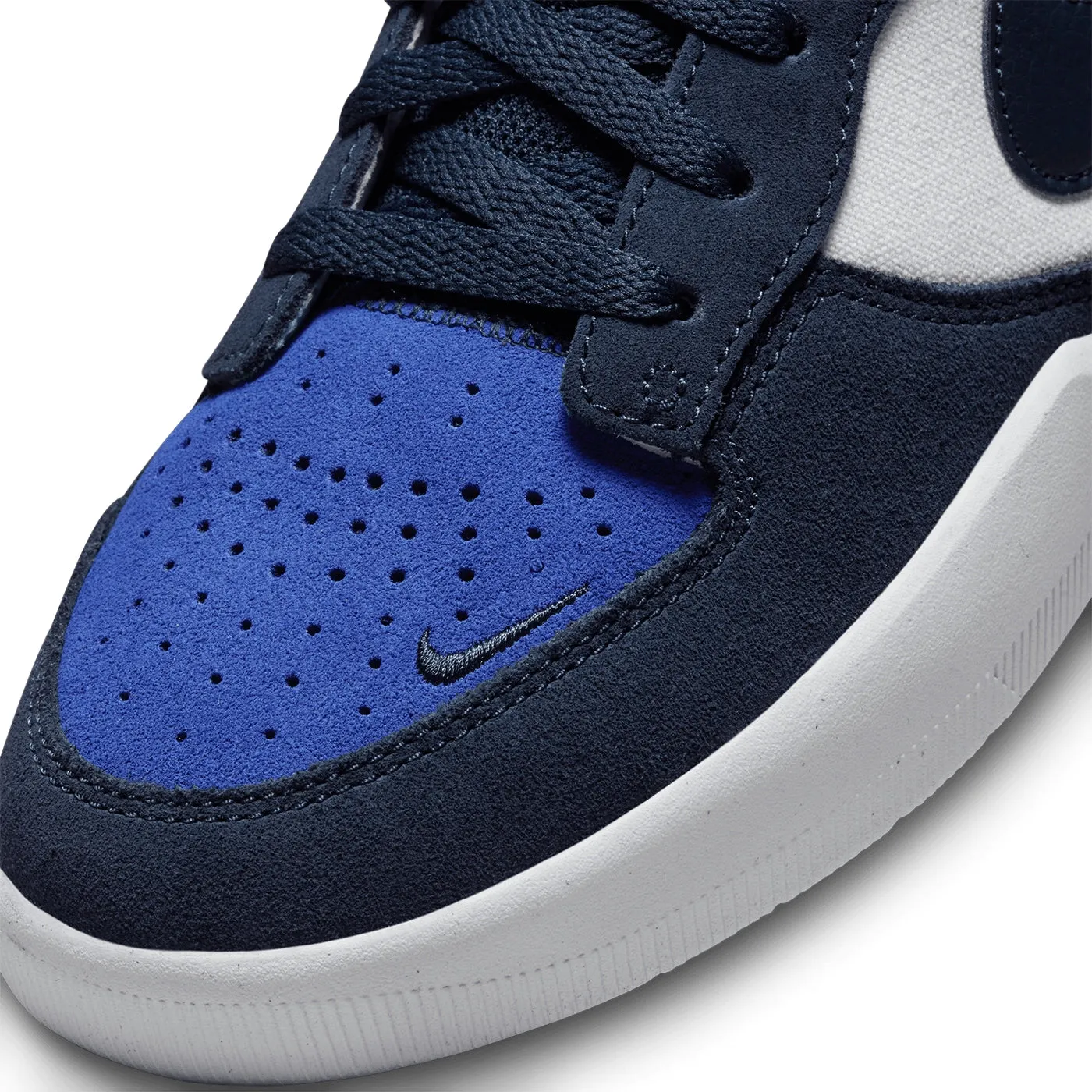Nike SB Force 58 Shoes - Obsidian /Obsidian - White - Hyper Royal