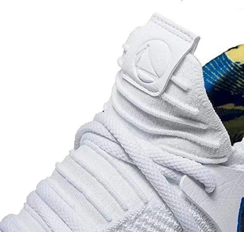 Nike Zoom KD10 LMTD NBA Grade School Basketball Shoes (6.5 M US Big Kid, White/Game Royal/University Gold)
