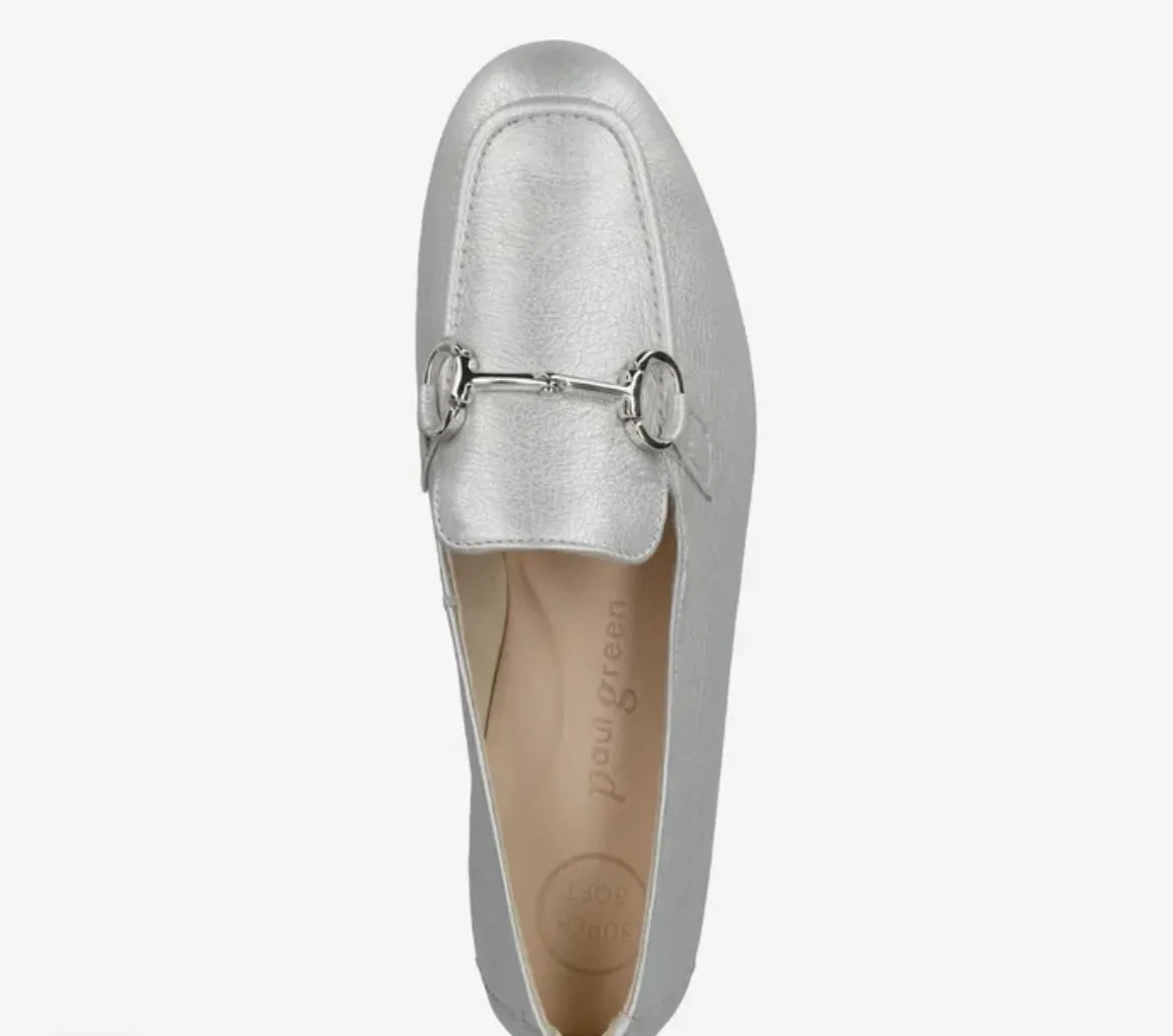 Paul Green silver loafers